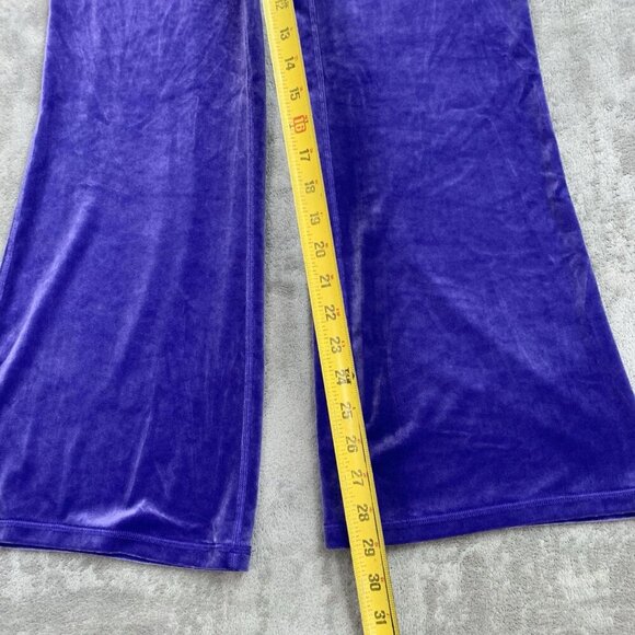 Athleta Pants Womens Small Purple Elation Velvet Flare Pull On Athleisure 29” - Picture 3 of 13